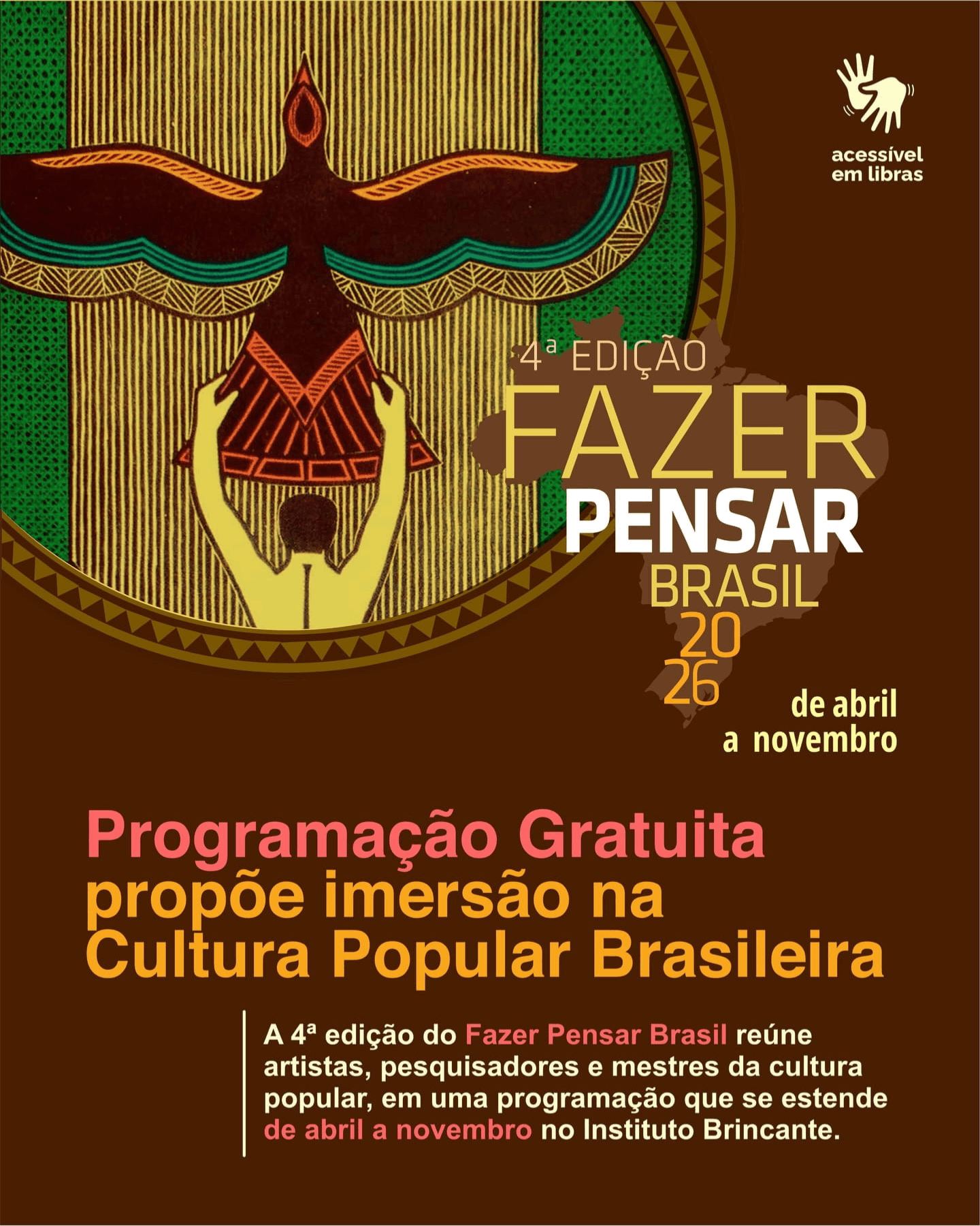 Fazer Pensar Brasil 2026 - Instituto Brincante