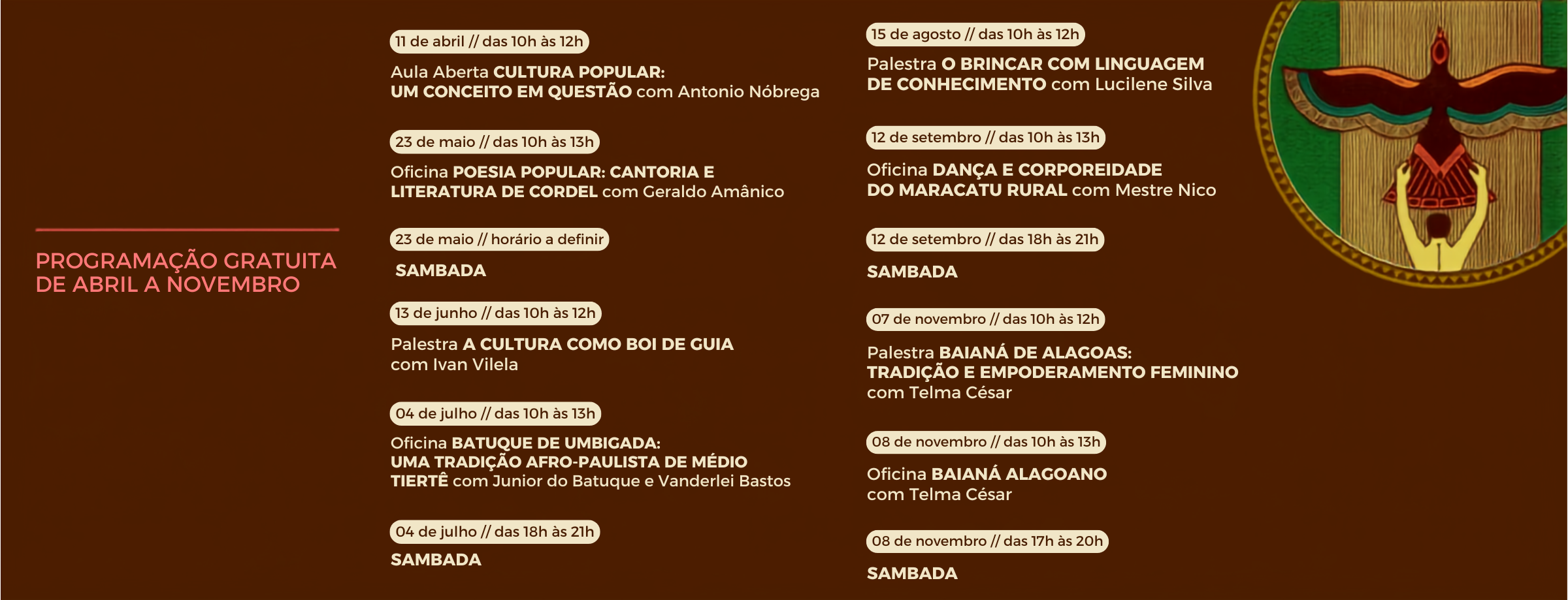 Programaçao Fazer Pensar 2026